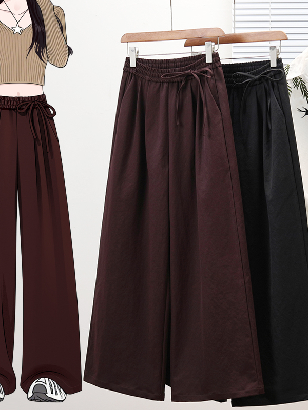 Tailored Trouser Wide - Casual Tailored Wide Leg Pants Women
