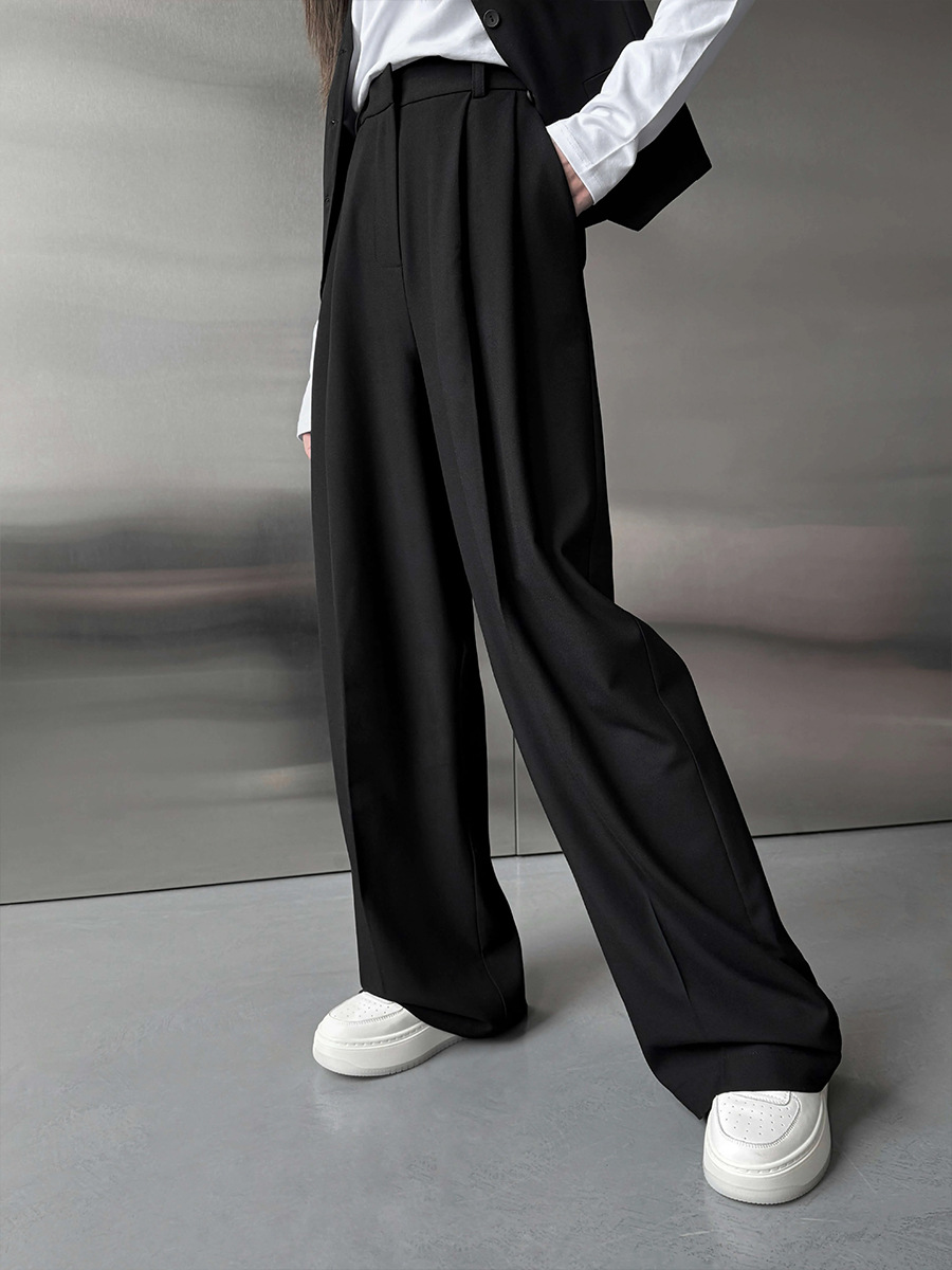 Tailored Trouser Wide - Women Suit Pants Wide Leg Trousers