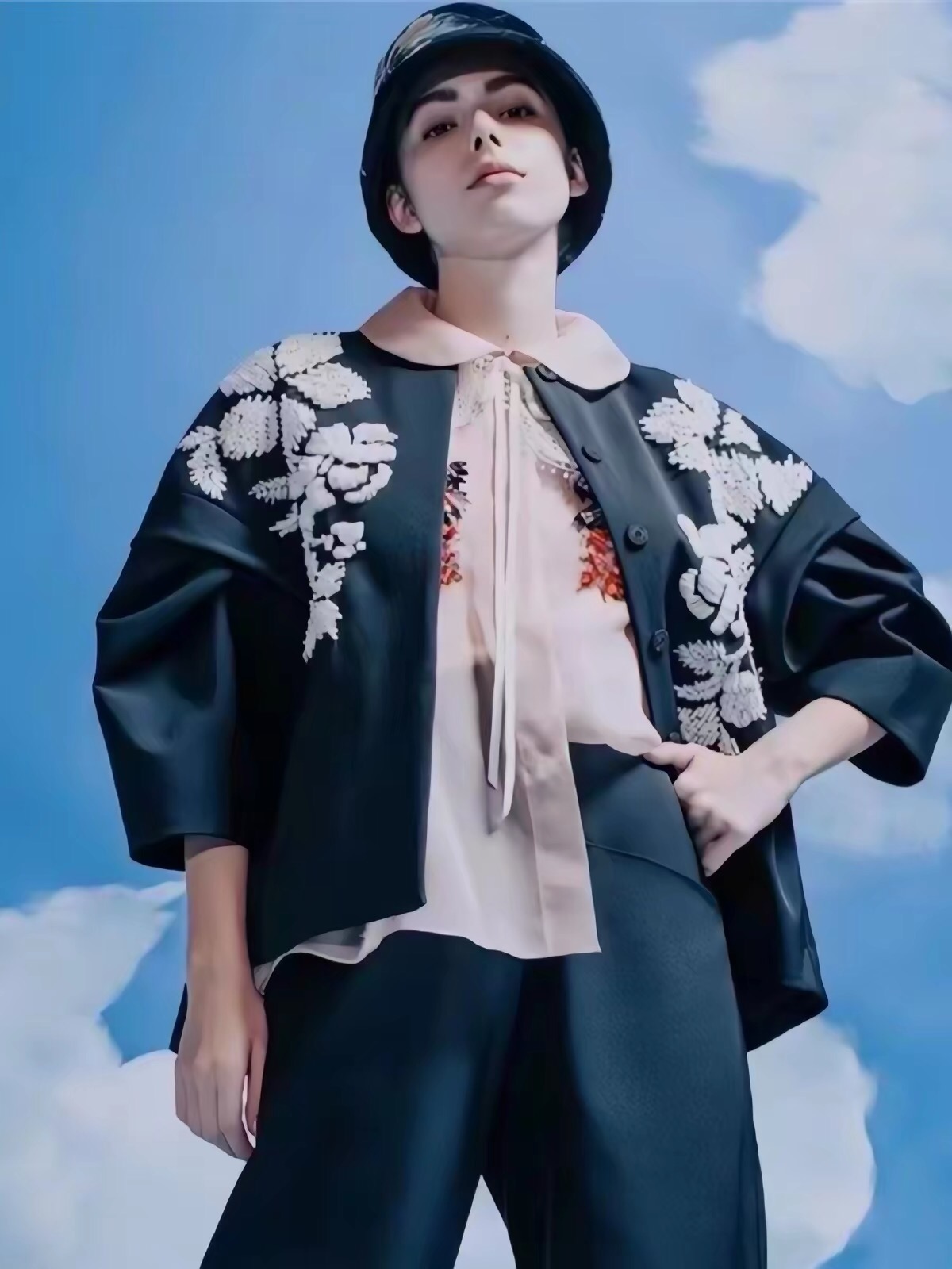 Haute Couture 3D Flower Silk B - огляд і ціна Womens Blazer