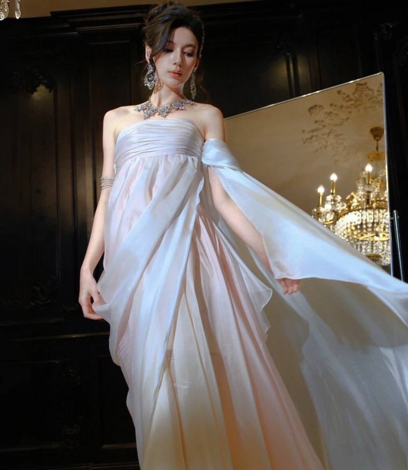 Strapless Flowy Chiffon Evenin - огляд і ціна Formal Dress