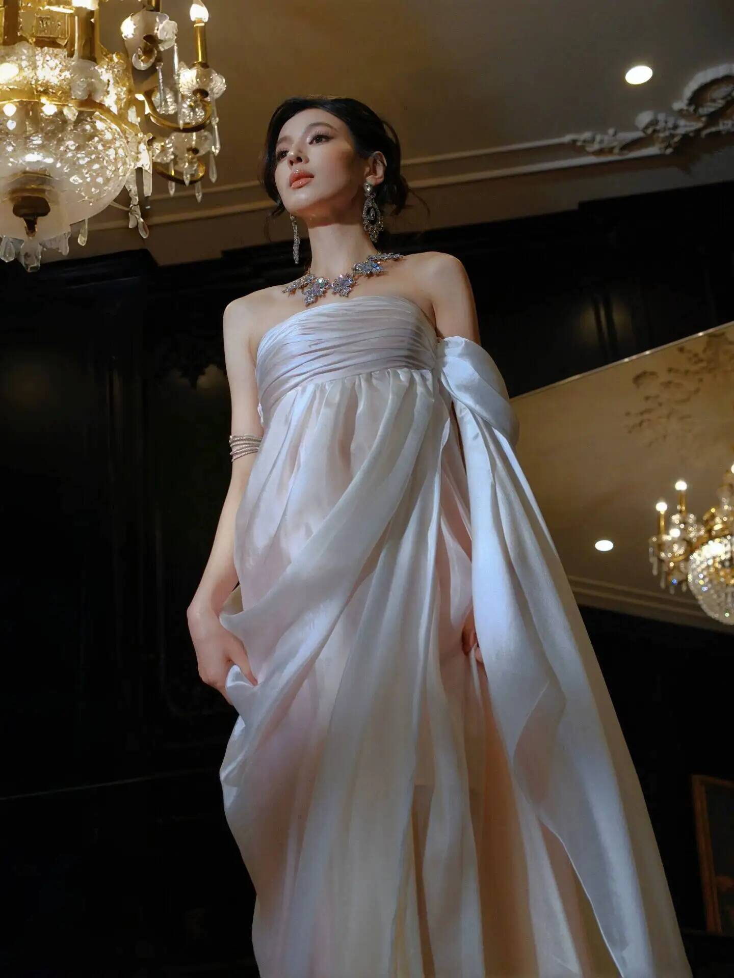 Strapless Flowy Chiffon Evenin - огляд і ціна Formal Dress