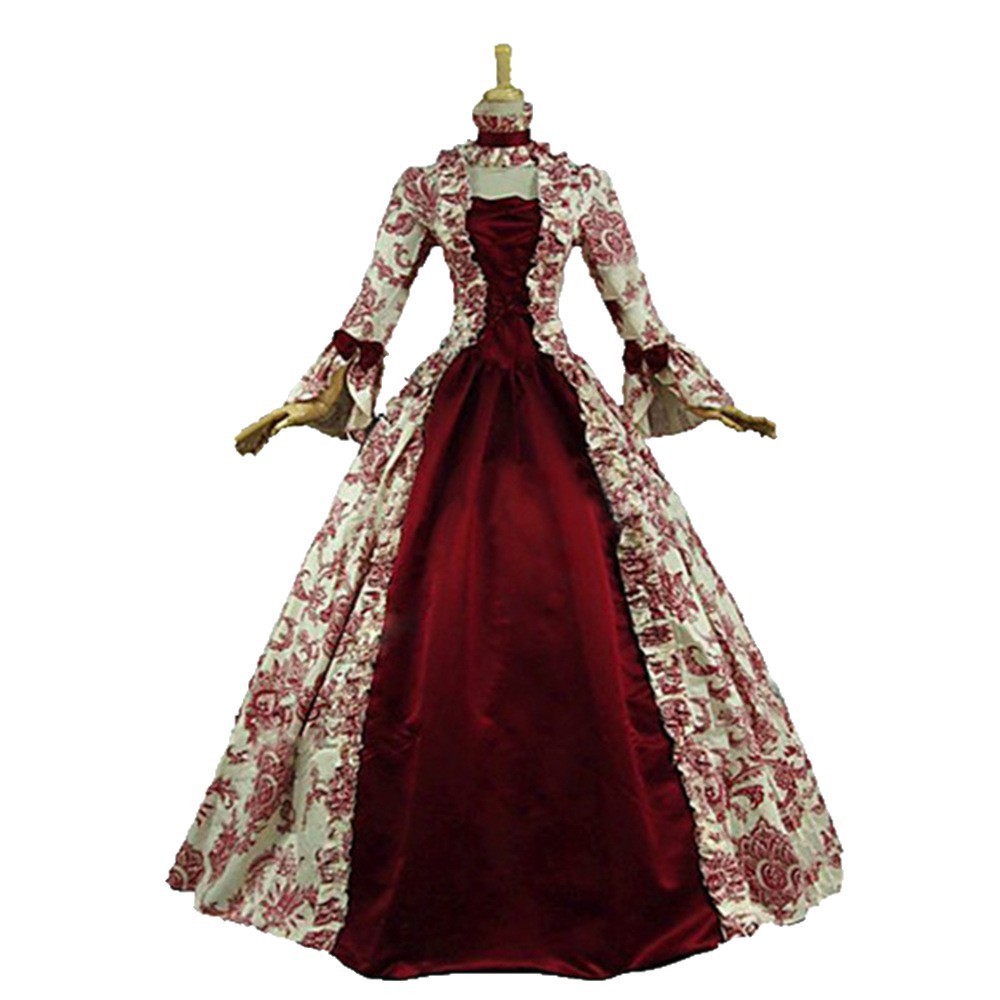 Printed Long Sleeve High Waist - огляд і ціна Evening Gown