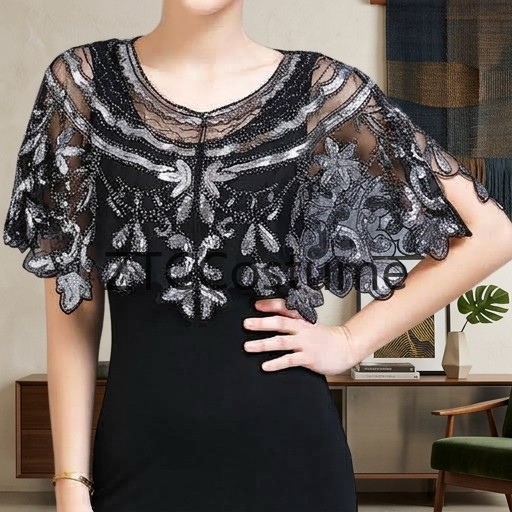 Vintage 1920s Flapper Dress wi - огляд і ціна Evening Gown