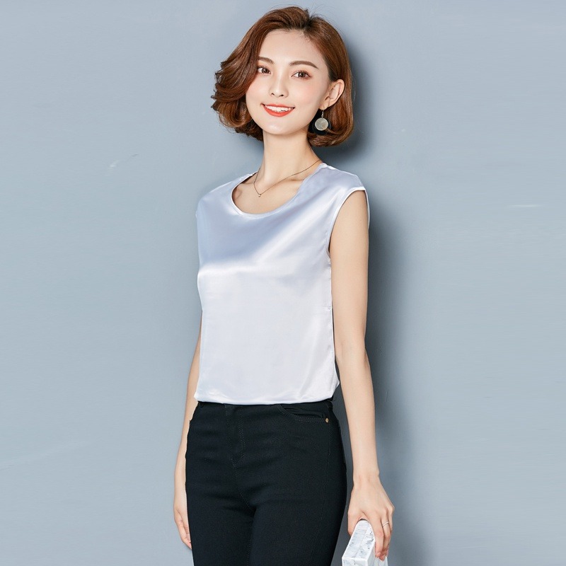 Sexy Silk vest women sleeveles - огляд і ціна Silk Blouse